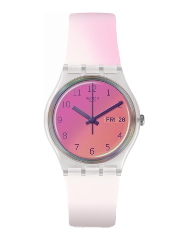 Swatch GE719 Ultrafushia Ladies Quartz Watch