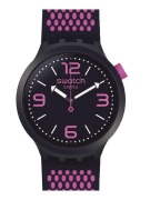 Swatch SO27N103 Unisex BBCANDY Silicone Black Dial Watch