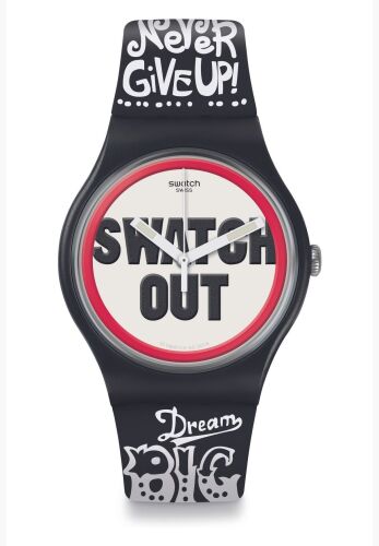 Swatch Unisex Watch New Gent Swatch Out SUOB160