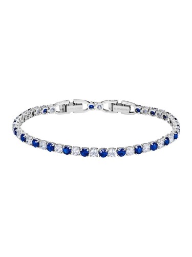 Swarovski Rhodium Plated Blue Tennis Deluxe Bracelet 5506253