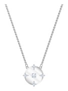 Swarovski North necklace, White, Rhodium plated 5497232