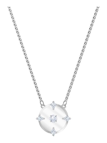 Swarovski North necklace, White, Rhodium plated 5497232