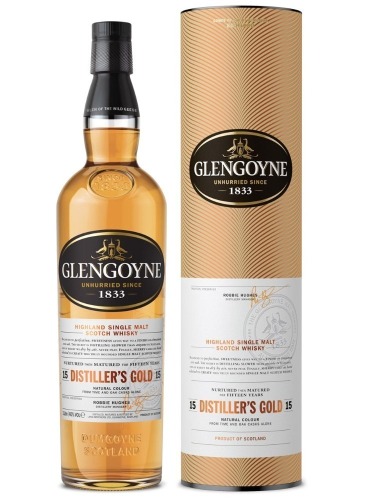 Glengoyne Distillers Gold, 15y, Highland Single Malt Scotch Whisky 40% 1L Tube