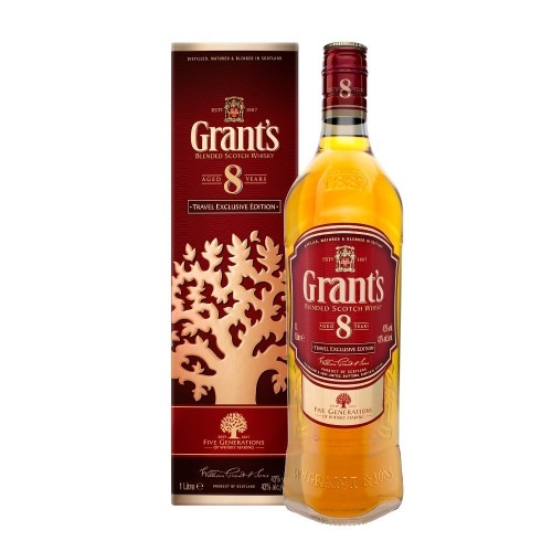 Grants 8 year Old Blended Scotch Whisky (Asia) 43% abv 1L