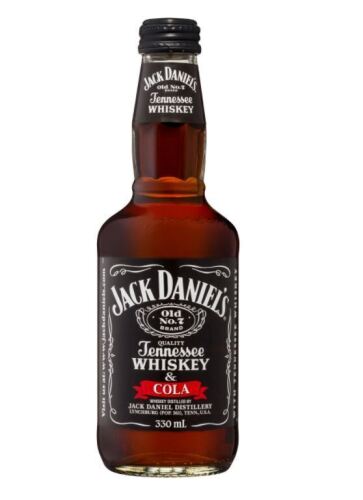 Jack Daniel's Tennessee Whiskey & Cola Bottle 330mL ( CARTONS OF 24 BOTTLES)