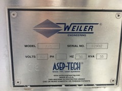 **SOLD** 2010 Weiler 628 BLOW/ FILL/ SEAL Packaging machine, Manufacturer: Weiler Engineering, Model 628 - 10