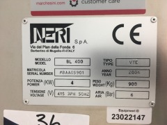 **SOLD** 2006 Neri BL400 VTE Carton Labeller and Wolke M600 Ink jet coder - 7