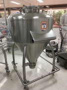 **SOLD** Tanner Engineering Hydraulic Blender with 13x Mobile Stainless Steel intermediate bulk containers - 6