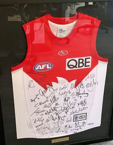 Sydney Swans 2010 Signed Official AFL Team Jersey