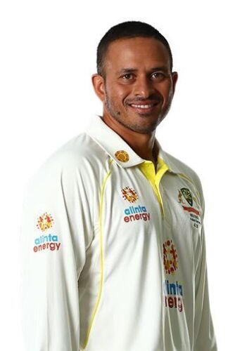 Usman Khawaja Signed Australian Cricket Team Playing Shirt