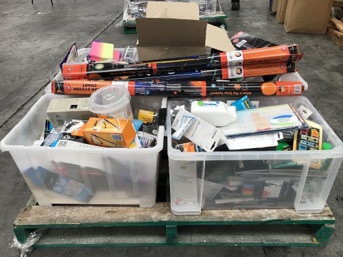 Bulk pallet of mixed stationary, pens, posters, pencil cases, markers ect