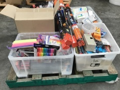 Bulk pallet of mixed stationary, pens, posters, pencil cases, markers ect - 4