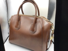 Givenchy Brown Shiny Lord Small Antigona Top Handle Bag - 3