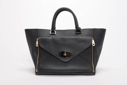 Mulberry Black Calfskin Willow Tote