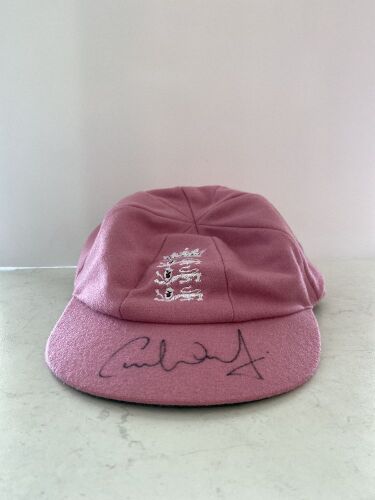 Chris Woakes England Team Signed Pink Baggy