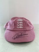 Ollie Pope England Team Signed Pink Baggy - 2