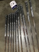 Quantity of 11 x JPX 921 Golf Clubs comprising; No. 6 Fairway Wood, No. 5 Fairway Wood, G, P, S, 9, 8, 7, 6, 5, 4 Irons, RH - 4