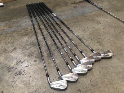Quantity of 7 x Callaway Apex Pro Tungsten Golf Irons, P, 9, 8, 7, 6, 5, 4, RH