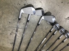 Quantity of 8 x Titleist T100 Golf Irons, RH, P, 9, 8, 7, 6, 5, 4, 3 - 5