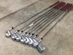 Quantity of 8 x Titleist T200 Golf Irons 48", P, 9, 8, 7, 6, 5, 4, RH - 2