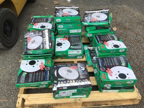 Box of various sizes Street Series disc break rotors. Please refer to images of item.