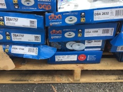 Box of Street Series disc brake rotors and Hella Pagid brake systems. Please refer to images of items. - 2