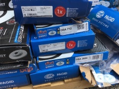 Box of Street Series disc brake rotors and Hella Pagid brake systems. Please refer to images of items. - 4