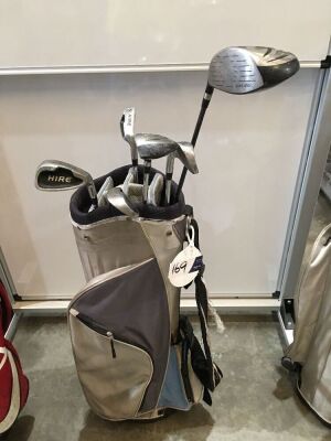 Hire Clubs (Used), Driver, 3 Wood, 7, 9, S Irons, Putter & Bag (Damaged)