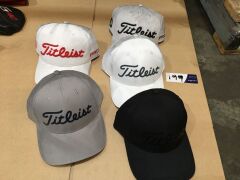 Quantity of 5 x Titleist Golf Caps, various styles