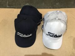 Quantity of 5 x Titleist Golf Caps, various styles