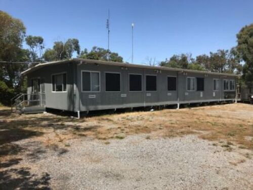 Relocatable Office and Ablution Building, 6 Section, Insulated Clad Panel Construction, approximately 20m x 10m