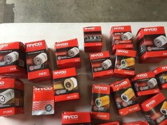Box of Ryco air filters. Please refer to images of items. - 3