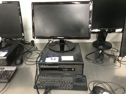 Hewlett Packard Desktop Computer Pro Desk, with Samsung 20" LCD monitor