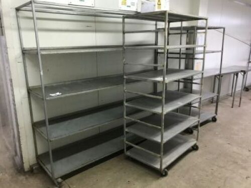 Quantity of 3 Mobile Stock Racks