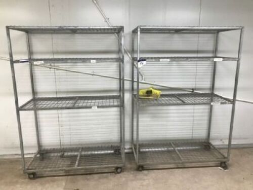 Quantity of 2 Mobile Stock Racks