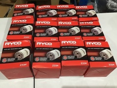 Box of Ryco Oil filters. Please refer to images of items.   - 3