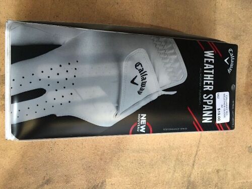 Quantity of 6 x Callaway Weather Spann Golf Gloves, Men's Medium/Large Regular, Left