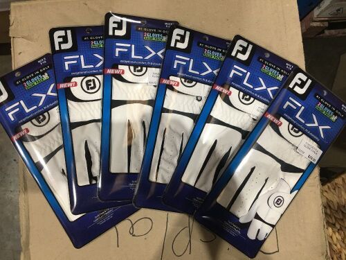 Quantity of 6 x FJ FLX Men's Gloves X-LG, 2 Pack