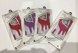 Quantity of 4 x Zero Friction All Weather Ladies Gloves, Right, Compression Fit