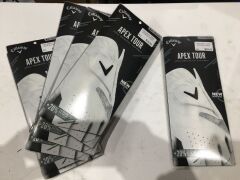 Quantity of 10 x Callaway Apex Tour Men's Right Golf Gloves, Medium