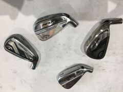 Quantity of 4 x assorted Callaway Right Hand Golf Club Heads only. All 7 Iron (Used)