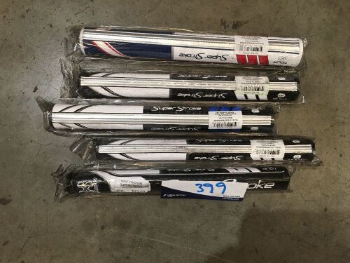 Quantity of 5 x Traxion Super Stroke Tour Putter Grips, various