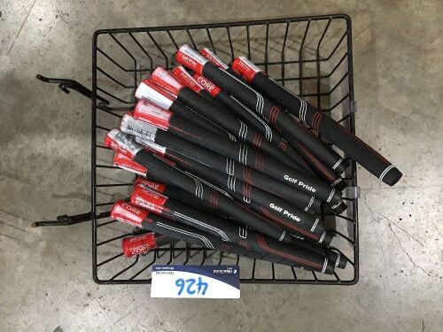 Quantity of 22 x Golf Pride Golf Club Grips only, Black/Red