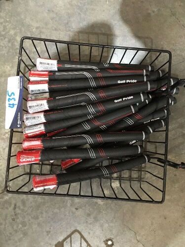 Quantity of 21 x Golf Pride Golf Club Grips only, Black/Red