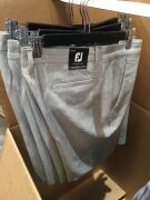DNL Quantity of 6 x pairs of FJ Tapered Fit Men's Golf Shorts, sizes: 32, 34, 36, 38