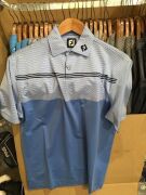 Quantity of 27 x FJ Men's Golf Polo Shirts, size: S, M, L, XL, 2XL, various colours, Blue & Grey - 2