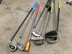 Quantity of 7 x used Kids Golf Clubs