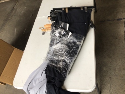 Bundle of 16 Travis Matthew men's sports shorts and trousers, sizes 30-40, colours black, blue, grey