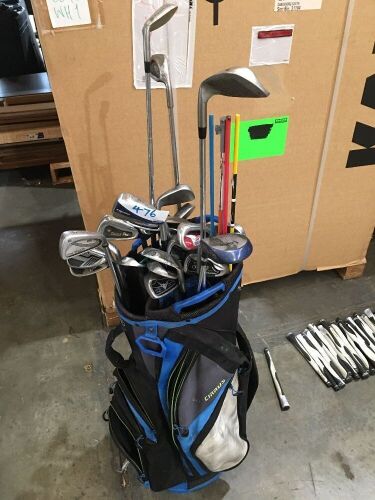 Used Golf Clubs, approx 23 Clubs & Bag