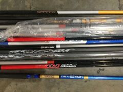 Quantity of 14 various Golf Club Shafts only - 2